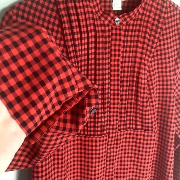 J.Crew Drapey Tuxedo Blouse Top M - Picture 2 of 12